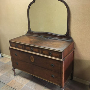 Antique Dresser With Beautiful Inlay Design