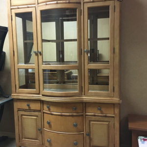 Beautiful Light Colored China Cabinet